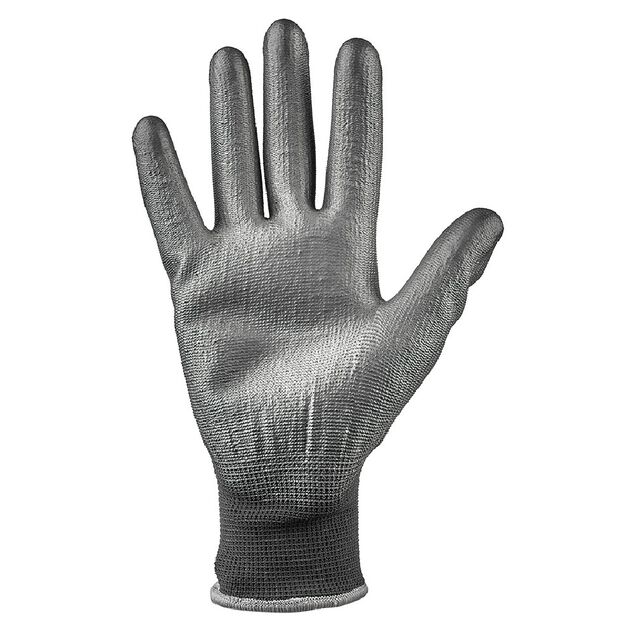 Paire de gants de travail de pr&eacute;cision enduits noir Taille 8