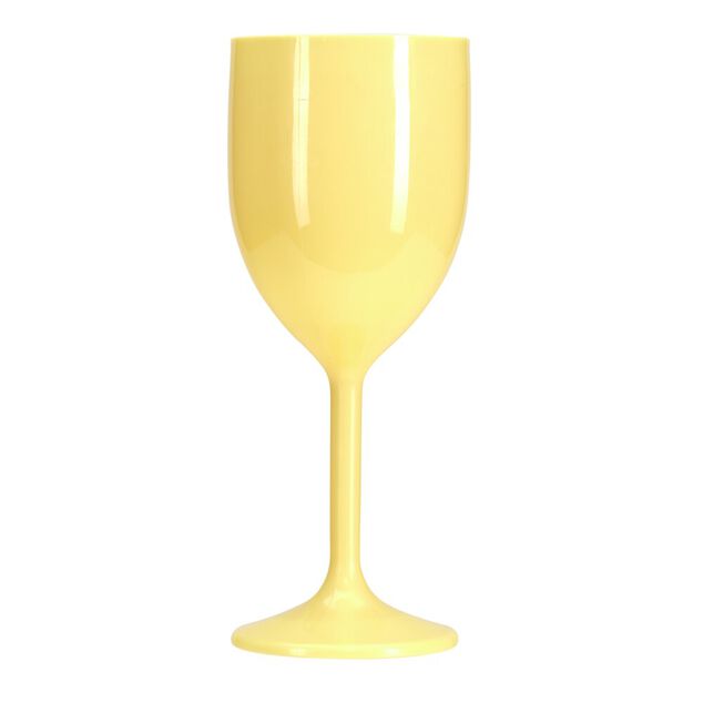 Verre à vin en plastique coloré uni Ø7x18,5cm (plusieurs modèles)