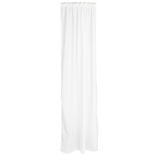 Rideau effet lin beige &agrave; ruflettes 140x260cm