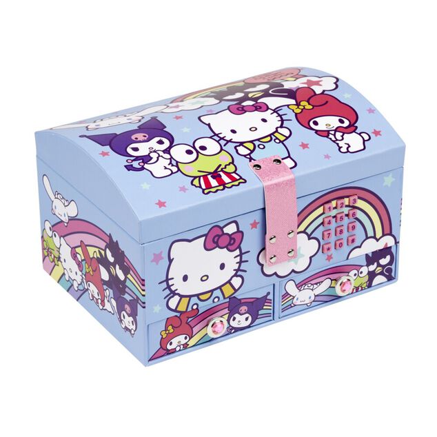 Bo&icirc;te &agrave; bijou Hello Kitty avec code secret 20x12xH14cm