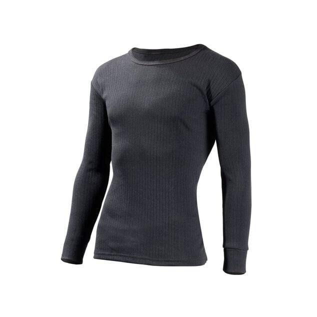 Tee-shirt thermique noir pour homme Taille S