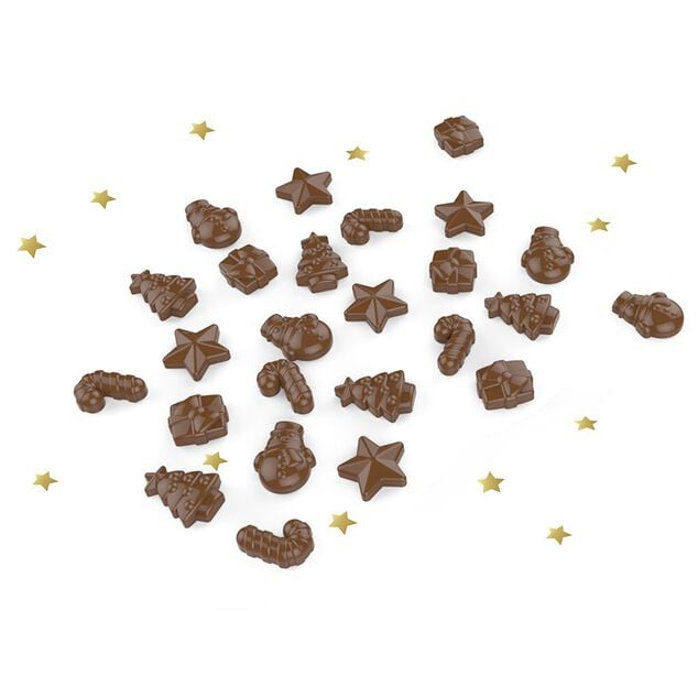 Moule &agrave; chocolats de No&euml;l en silicone