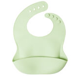 Bavoir bébé en silicone ramasse miette et ajustable 22x30cm (2 modèles)