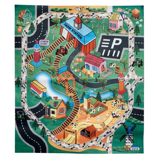 Tapis de jeu avec 2 vehicules