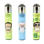 Briquet Clipper collection x3 réutilisable motif singe