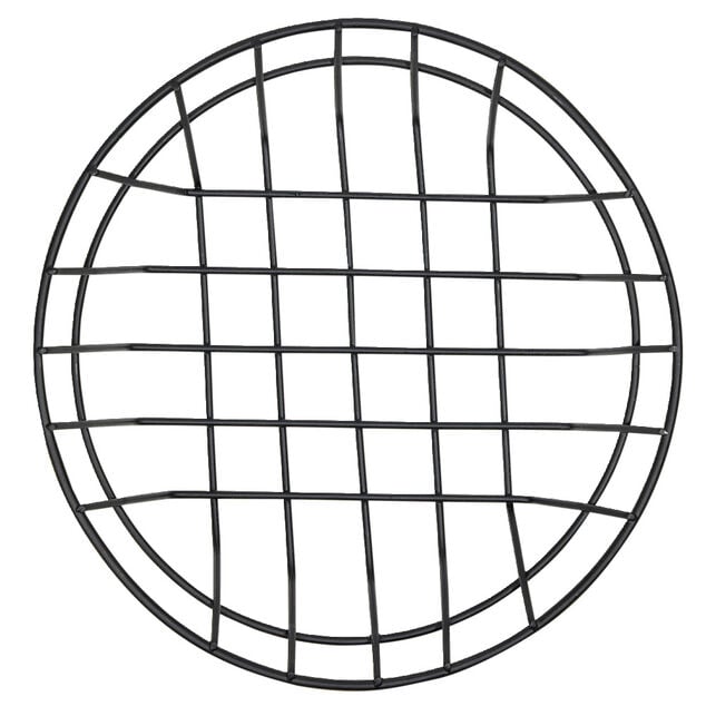 Corbeille &agrave; fruit ronde en m&eacute;tal noir &Oslash;20xH5cm