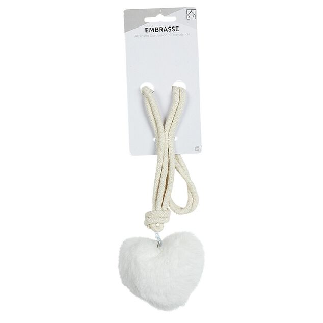 Embrasse corde et coeur effet fourrure