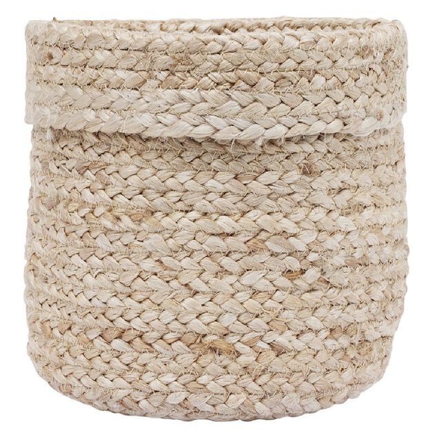 Panière ronde jute marron - Ø20xH20cm