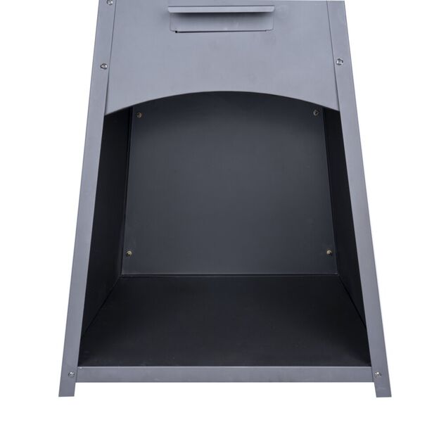 Brasero en acier inox noir M&eacute;rida &Oslash;80xH96cm