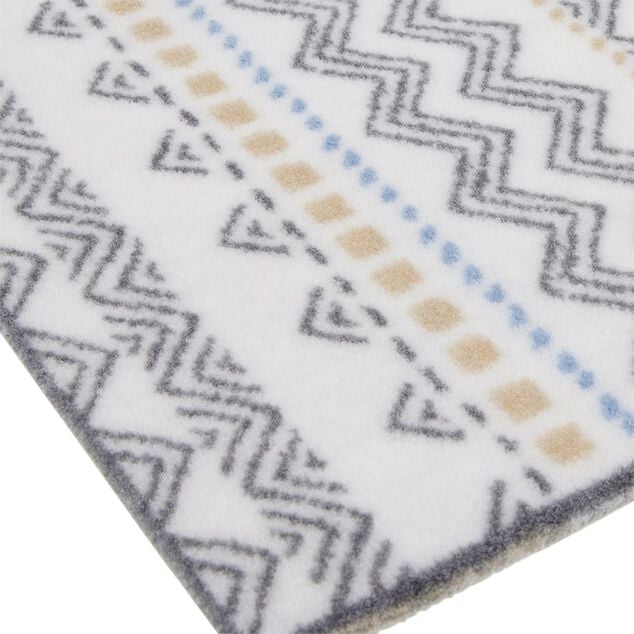 Tapis de cuisine imprim&eacute; ethnique vert 80x50cm