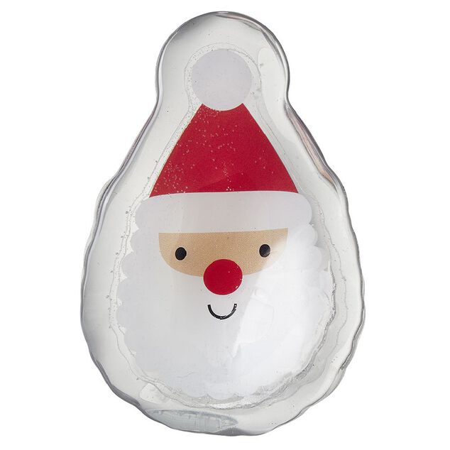 D&eacute;co fen&ecirc;tre sticker gel lumineux P&egrave;re No&euml;l rouge et blanc (2 mod&egrave;les)