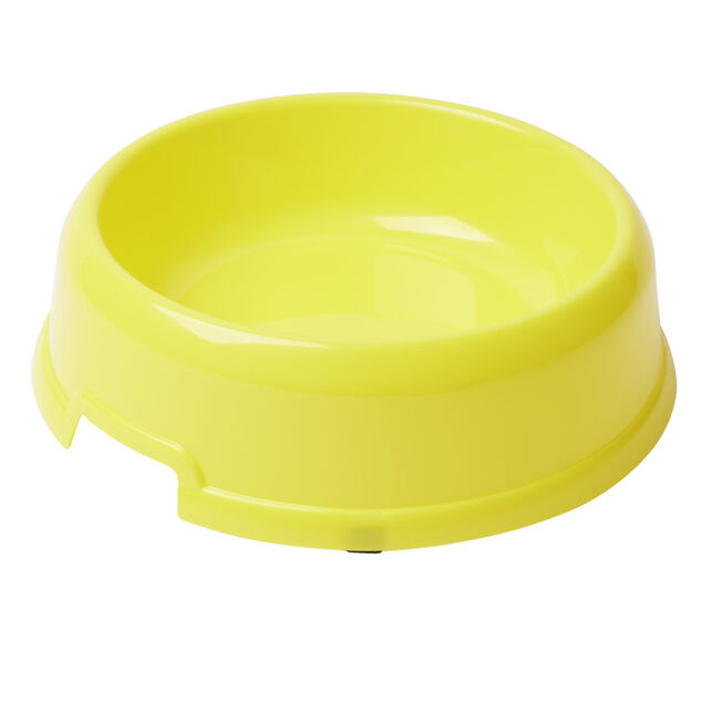Gamelle pour chien ou chat ronde plastique rouge Ø21,5xH6,5cm