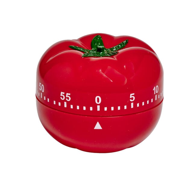 Minuteur forme tomate rouge &Oslash;7xH6cm