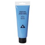 Tube peinture acrylique 120ml bleu ciel