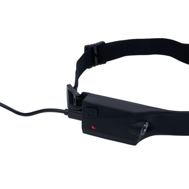 Lampe frontale rechargeable 200lms en silicone éclairage à 270°