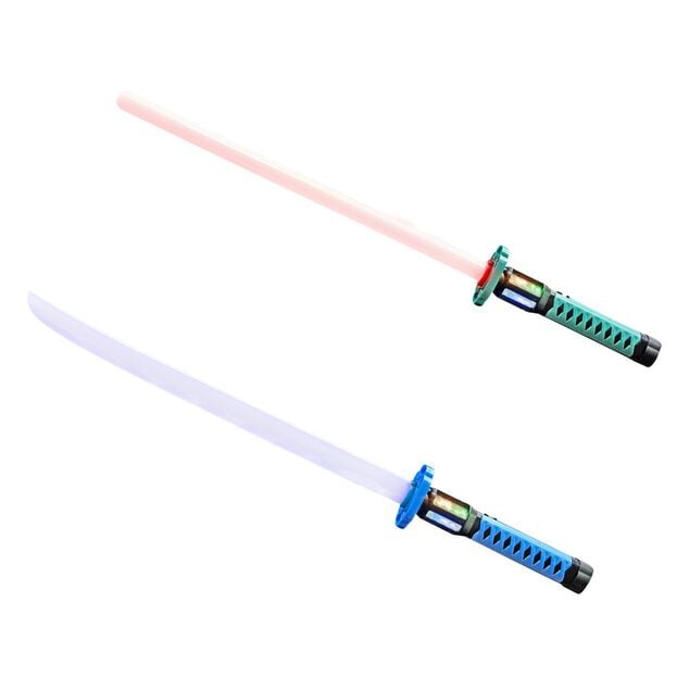Sabre laser lumineux sonore plastique noir L78cm (2 mod&egrave;les)