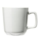 Tasse en gr&egrave;s carr&eacute;e gris avec anse &Oslash;9,4xH10cm 420ml
