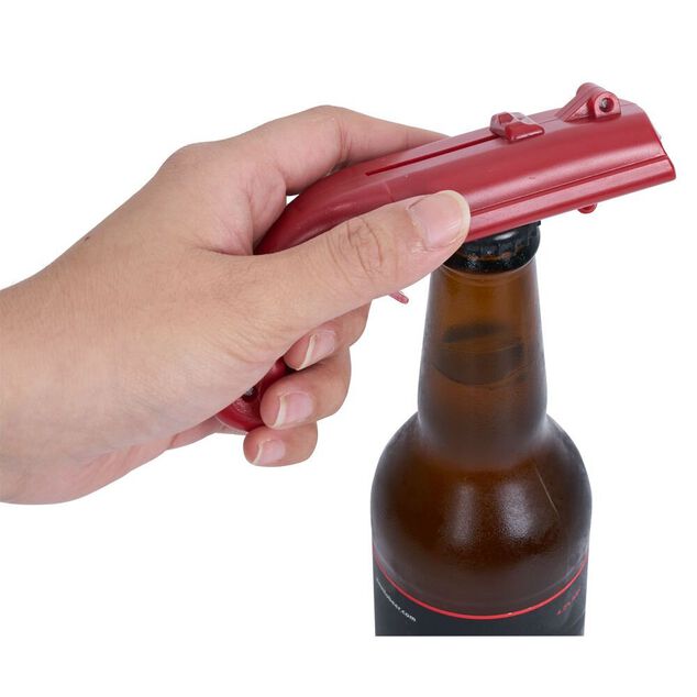 Pistolet d&eacute;capsuleur Capgun rouge