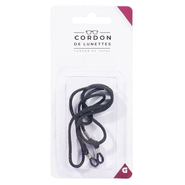 Cordon noir pour lunettes L64,5cm
