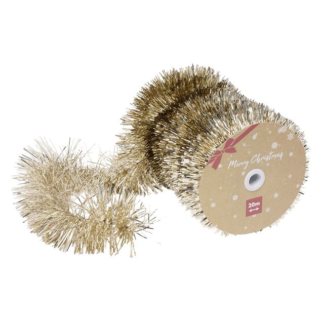 Guirlande de No&euml;l XL dor&eacute; 20m