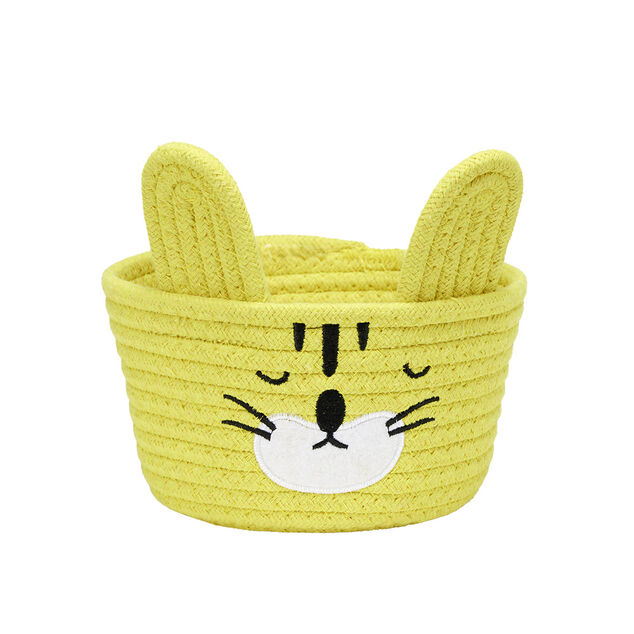 Pani&egrave;re coton tress&eacute; forme animaux &Oslash;20xH12cm (4 mod&egrave;les)