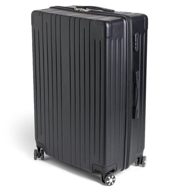 Valise cabine trolley &agrave; roulettes noir 91L grand mod&egrave;le