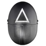 Masque Squid Game triangle/rond/carr&eacute; noir