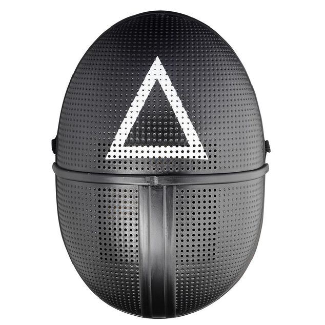 Masque Squid Game triangle/rond/carr&eacute; noir