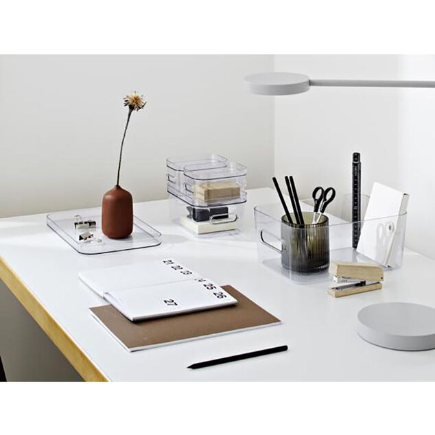 Bo&icirc;te de rangement en plastique transparent SmartStore Compact Clear M