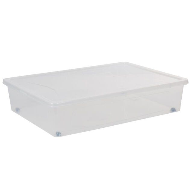 Bo&icirc;te de rangement transparente 55 L