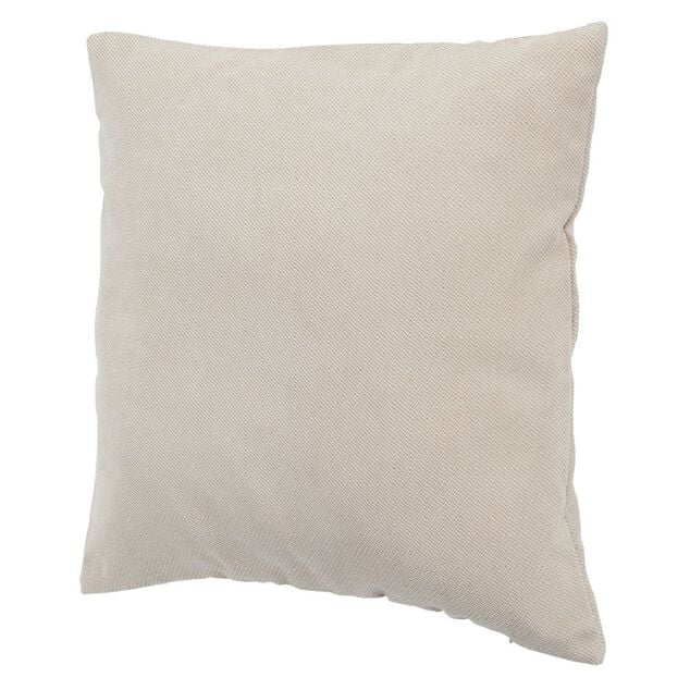 Housse de coussin imitation velours 40x40cm beige