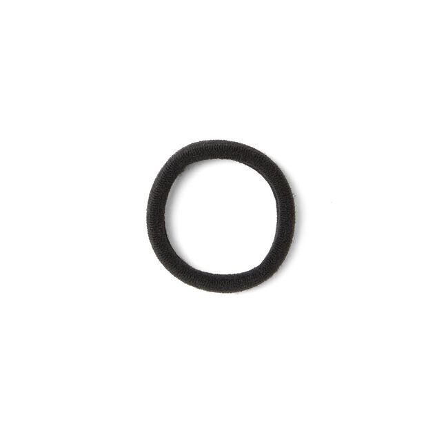 Lot de 20 &eacute;lastiques &agrave; cheveux mousse polyester noir