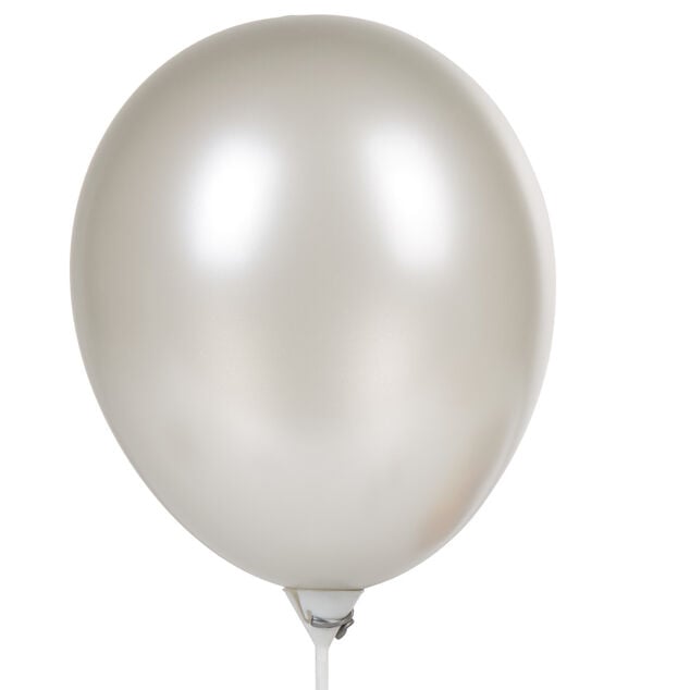 Ballon de baudruche nacr&eacute; dor&eacute; argent&eacute; noir x20