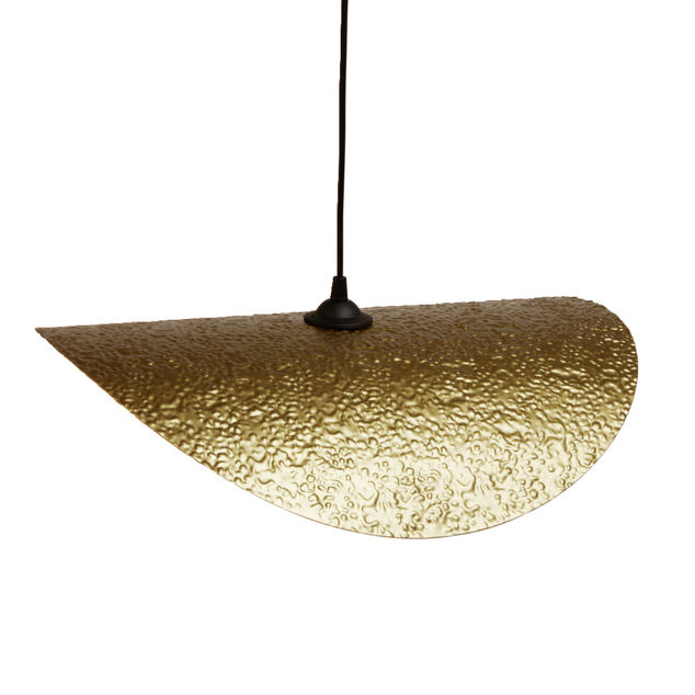 Suspension ondulée Poncho métal doré Ø50cm