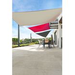 Voile d&rsquo;ombrage triangulaire Delta gris 300x300 cm
