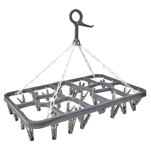 &Eacute;tendoir &agrave; suspendre s&eacute;choir &agrave; linge 32 pinces