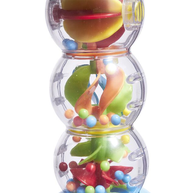 Hochet b&acirc;ton de pluie en bois