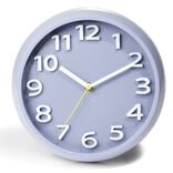 Horloge ronde plastique gris Ø25cm