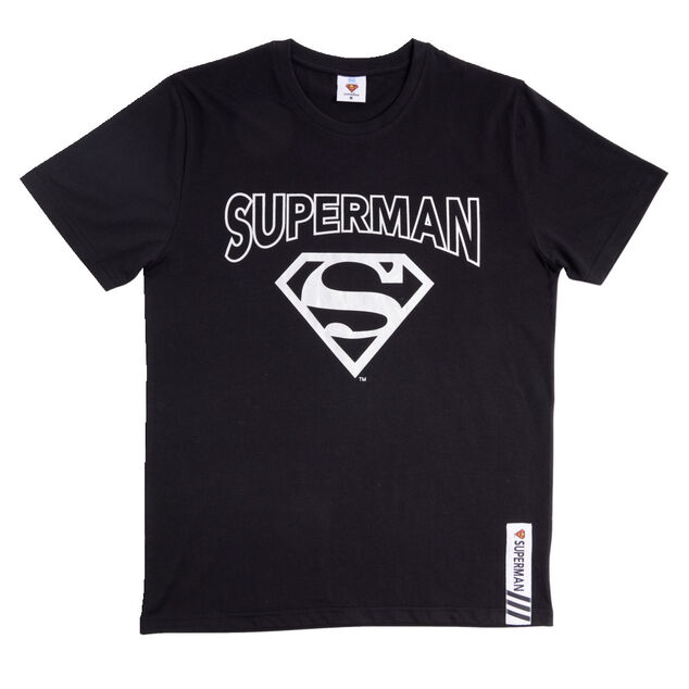 T-shirt Superman coton noir