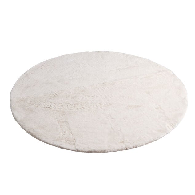 Tapis rond effet fourrure Ø120cm - 3 modèles