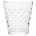 Gobelet verre x3 motif triangulaire 25cl