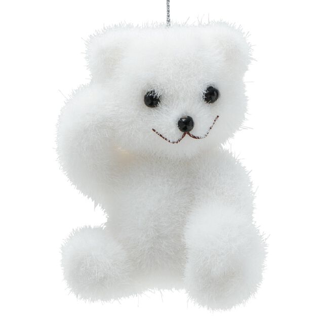 Suspension de Noël forme ours blanc