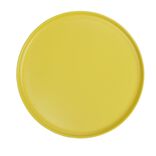 Assiette ronde plate Nordic porcelaine jaune &Oslash;28cm