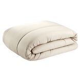 Couette l&eacute;g&egrave;re 2 personnes motif emboss&eacute; beige 220x240cm