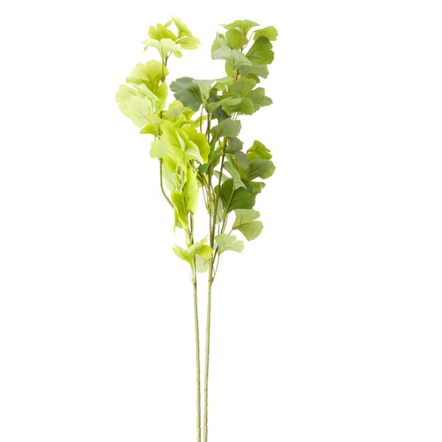 Feuillage artificiel tige gingko vert H83cm