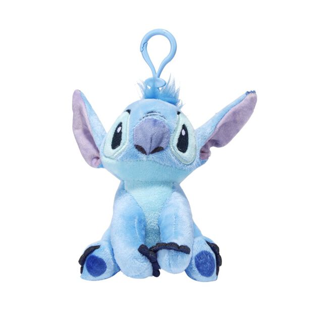 Peluche Stitch x3 &agrave; suspendre bleu, rouge et rose H12cm