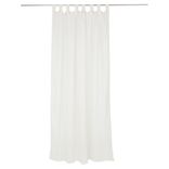 Voilage polycoton &agrave; pattes 140x240cm beige