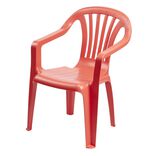 Fauteuil de jardin enfant plastique Viva rose H52cm