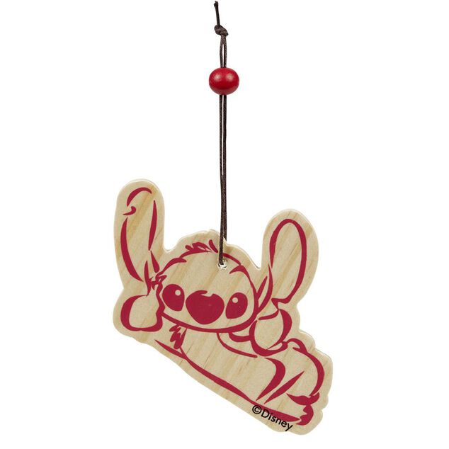 D&eacute;coration de No&euml;l bois Disney Stitch &agrave; suspendre (plusieurs mod&egrave;les)