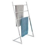 Porte serviette en métal gris